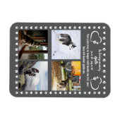 Pawprints of Love Photo マグネット (横)