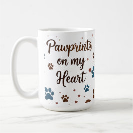 Pawprints on Myハート15 oz Mug コーヒーマグカップ