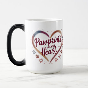 Pawprints on Myハート – モーフィングマグfor Pet Lover モーフィングマグカップ
