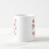 Pawprints on MyハートPet Mug コーヒーマグカップ (中央)