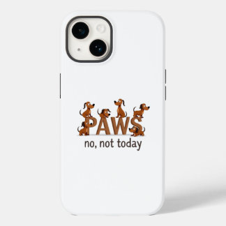 Pawsの楽しい仲間たち: 陽気な犬のチーム - "今日は無理" Case-Mate iPhone 14ケース