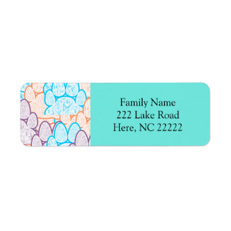 Pawsイリカラフルージョン差出人住所ラベル ラベル