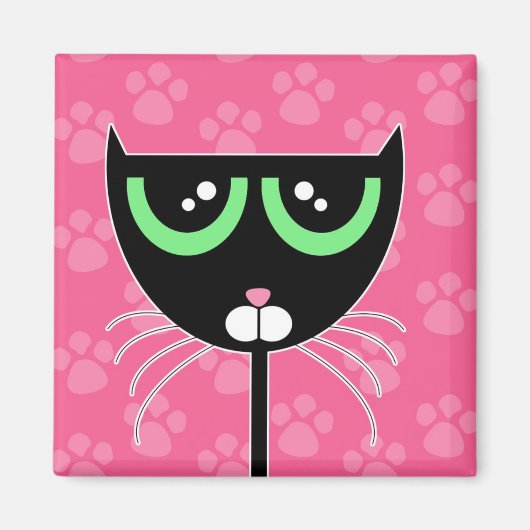 PAWSピンク – マグネット (正面)