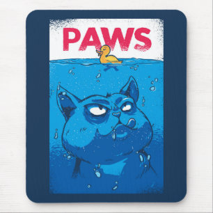 Pawsホラー映画のポスターSpoof マウスパッド