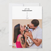 Pawsボタンを押して日付カードを保存する 招待状 (裏面)