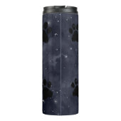 Paws星と三日月の月の青い水色 タンブラー (裏面)