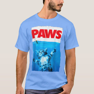Paws猫とマウストップ、かわいいおもしろい猫好きパロド Tシャツ