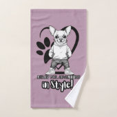 Paws:スタイリッシュトレンディーチワフアビベス バスタオルセット (ハンドタオル)