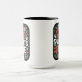 Paws プレゼンツ ピース ホリデー バッジ マグカップ (中央)