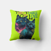 Paws:鮮やか Dual Cat Delight クッション (裏面)