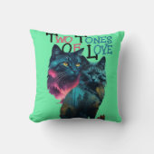 Paws:鮮やか Dual Cat Delight クッション (正面)