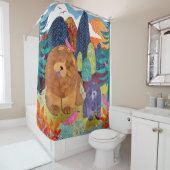 PAWS 4 A WHILEチャウシャワーカーテン シャワーカーテン (インサイチュ)