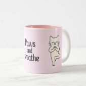 Paws and Breathe ツートーンマグカップ (正面右)