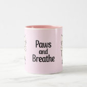 Paws and Breathe ツートーンマグカップ (中央)