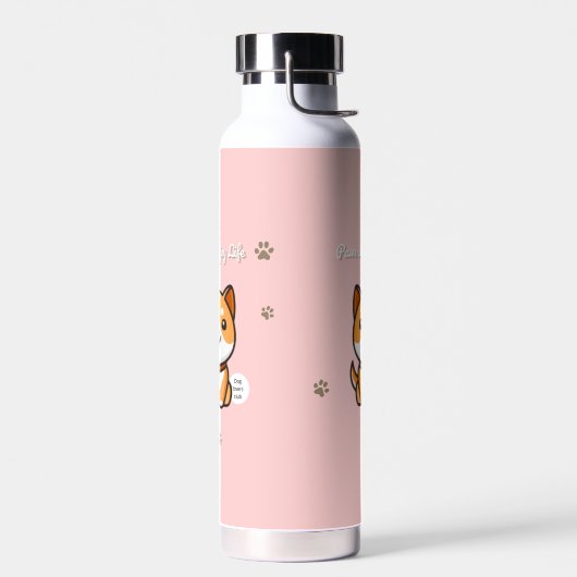 Paws and Enjoy Life Shiba Bottle ウォーターボトル (左面)