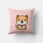 Paws and Enjoy Life Shiba Pillow クッション (裏面)