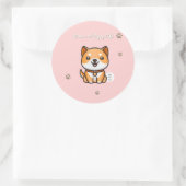 Paws and Enjoy Life Stickers ラウンドシール (バッグ)