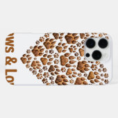 Paws and Love iPhone 16 Pro Max カーゼ iPhoneケース (裏面横)