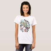 Paws and Play – かわいい猫のイラスト Tシャツ (正面フル)