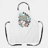 Paws and Play – Adorable Cat Illustration エプロン (正面)