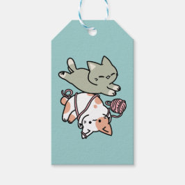 Paws and Play – Adorable Cat Illustration ギフトタグ
