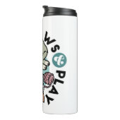 Paws and Play – Adorable Cat Illustration タンブラー (回転右)