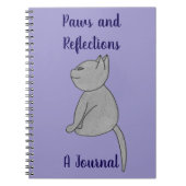Paws and Reflections Journal Notebook ノートブック (正面)