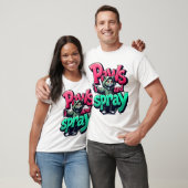 Paws and Spray - Urban Graffiti Cat通り・アート Tシャツ (ユニセックス)