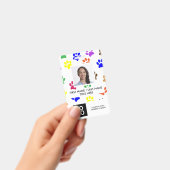 Paws Animal カスタム Employeeの写真名 バッジ (手持ち)