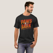 Paws Bark – Feel the Love, Own the Paws Tシャツ (正面フル)