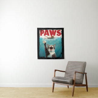 PAWS Cat子猫Parody Of The Jaws映画ポスター タペストリー