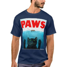 Paws Cat Jawsムービーおもしろいパロディ