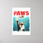 PAWS Cat Mouse Parody Of The Jawsムービー・ポスター キャンバスプリント (正面)