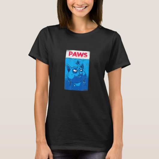 Paws  Cat Shark Tシャツ (正面)