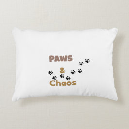 Paws & Chaos かわいいペットラバーのアクセントピロー アクセントクッション