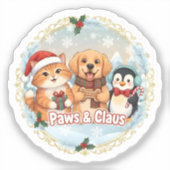 Paws & Claus シール (正面)
