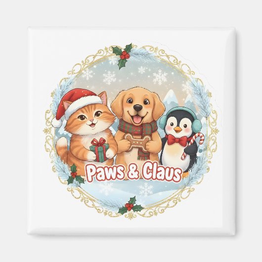 Paws & Claus マグネット (正面)