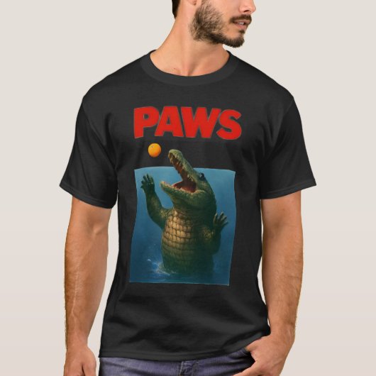 PAWS Crocodile Parody – Funny Movie Spoof Design Tシャツ (正面)