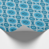 Paws-for-与えs Gift Wrap (ティール(緑がかった色)) ラッピングペーパー (角)