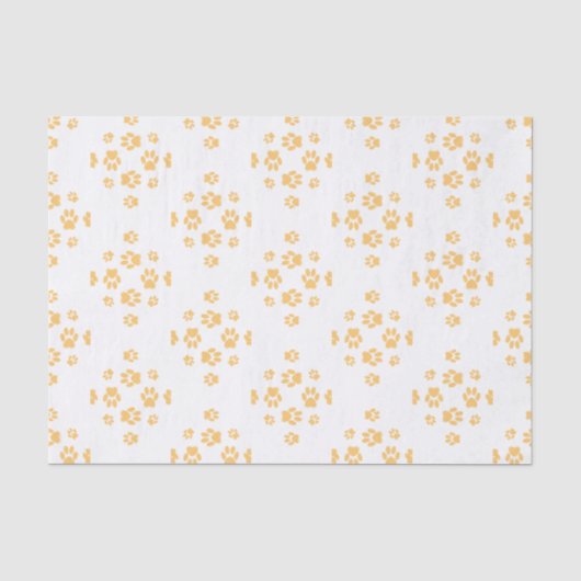 Paws-for-与えs Gift Wrap - Marigold/数々の 薄葉紙 (正面)