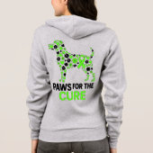 Paws for a Cure Non Hodgkins Lymphoma Awareness パーカ (裏面)