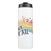 Paws for All – Rainbow Paw Print Unity  タンブラー (正面)