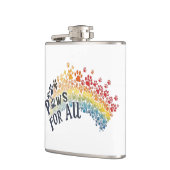 Paws for All – Rainbow Paw Print Unity  フラスク (左)