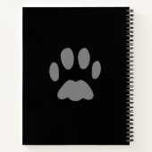 Paws for Thoughts Paw Print Journal Notebook ノートブック (裏面)