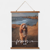 Paws Forever In Ourハート3 Pet Photo Memorial 吊り下げ型タペストリー (正面)