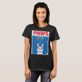 PAWS Funny Rabbit Shark Tシャツ (正面フル)