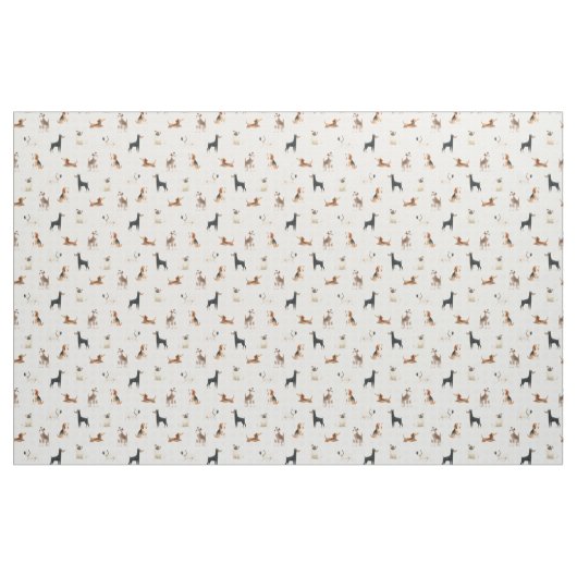 Paws Gingham ファブリック (ファットクウォーター)