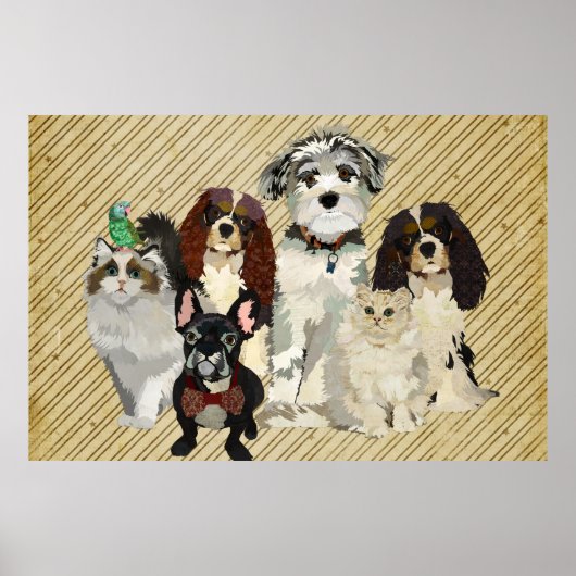 Paws, H爪&Feather Artポスター ポスター (正面)