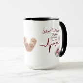 Paws & Heartbeats Mug - Furry Love in Every Sip マグカップ (正面右)