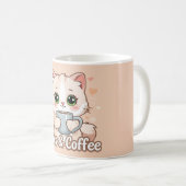 Paws, Hearts, & Hot Coffee: The Kawaii Kitty's コーヒーマグカップ (正面右)